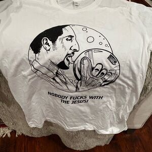 NWOT Big Lebowski Bar Jesus Tshirt Reykjavik Bowling Ball Organic